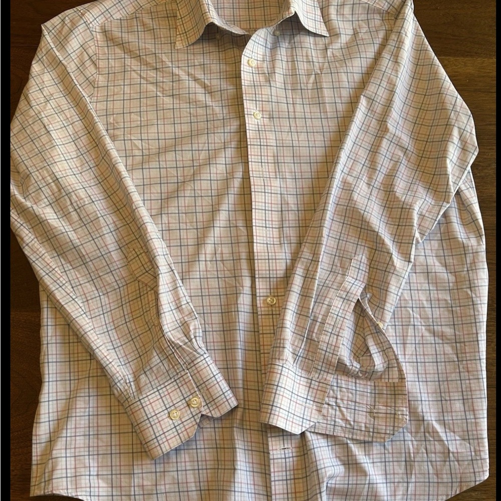 Peter Millar Men's Pastel Plaid Button Down Shirt